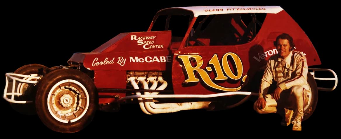 Dirt track race car radiators