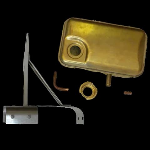 New brass Ford expansion tank before assembly