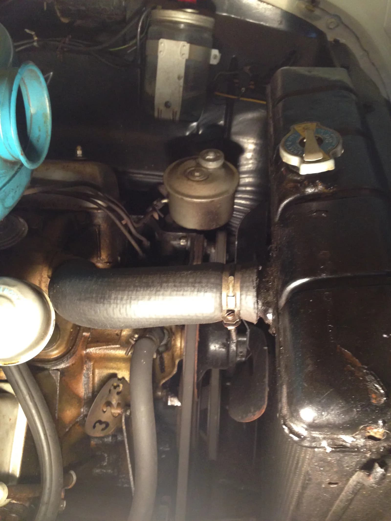 Ford radiator installed