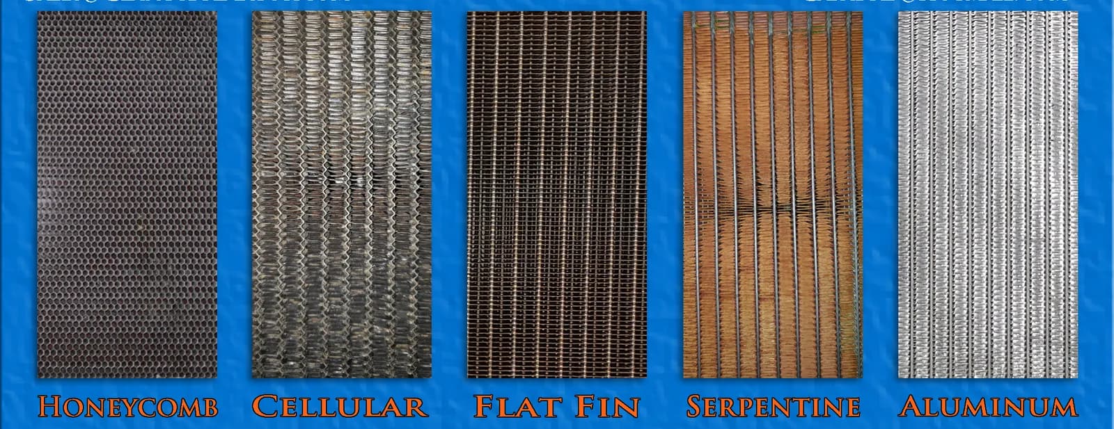 Cellular, honeycomb and tubular radiator core designs