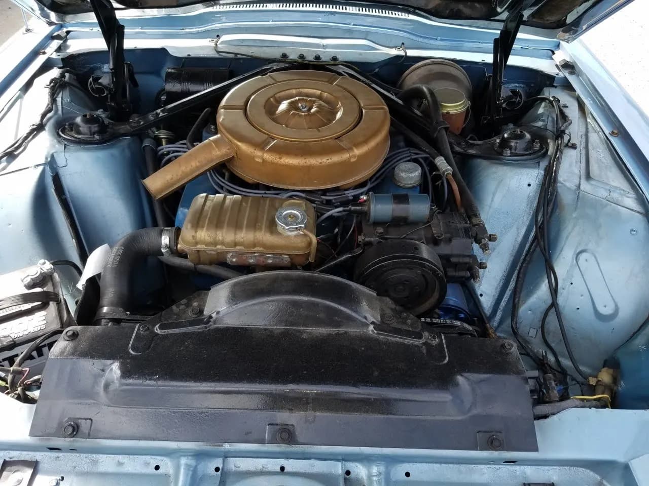 Ford with a new brass expansion tank