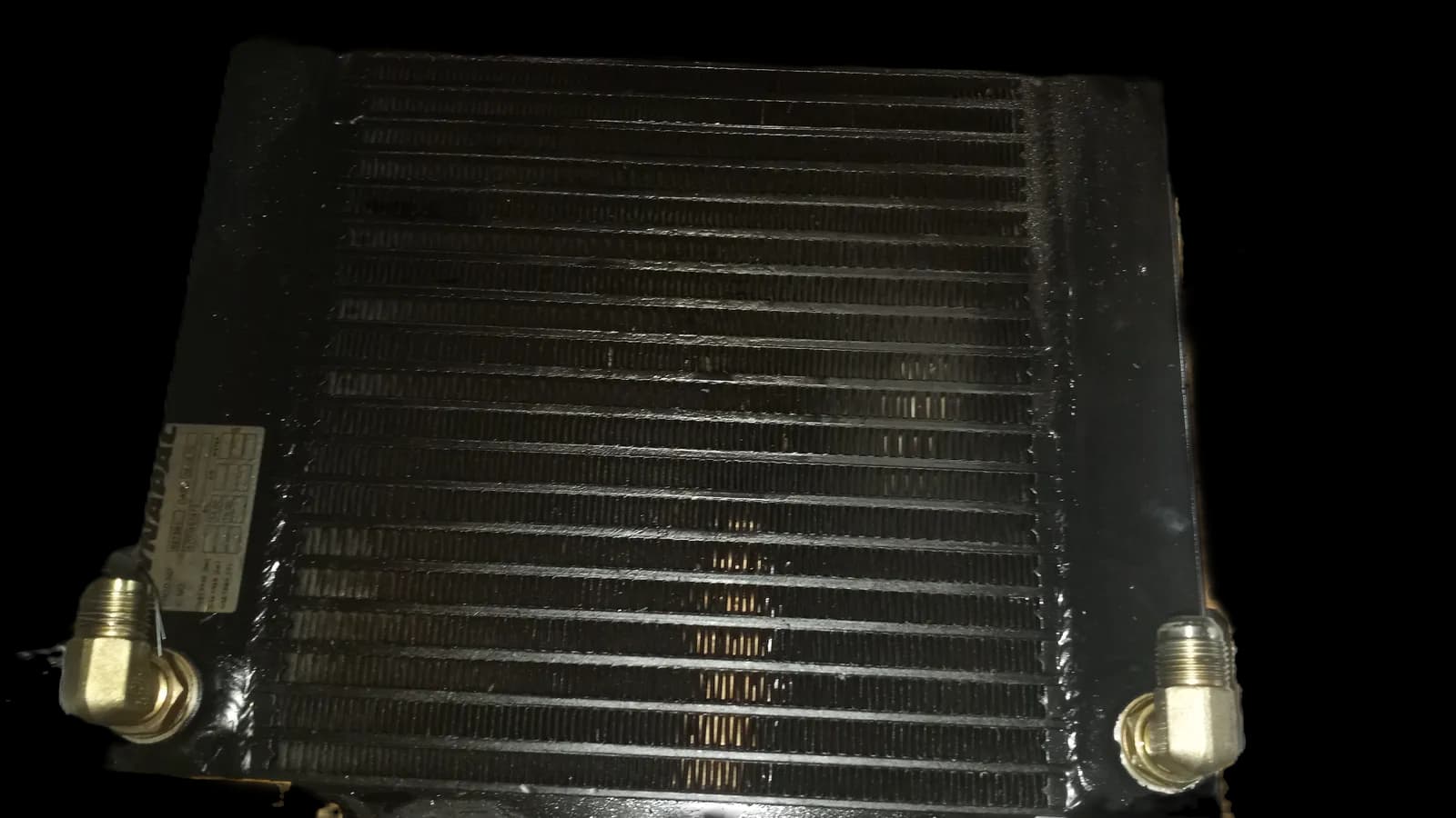 Diesel truck oil cooler