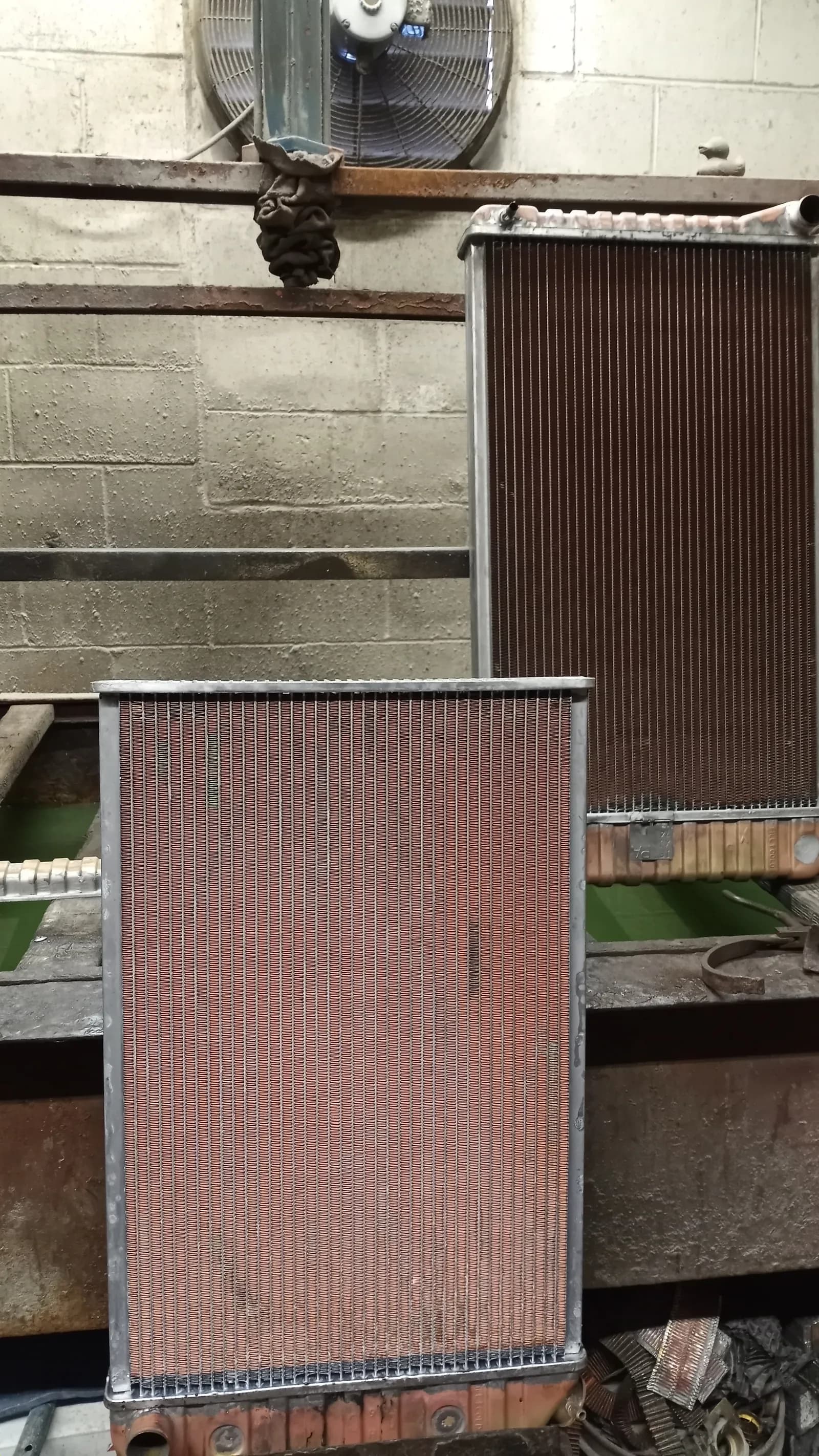 New radiators being custom built by Classic Radiator