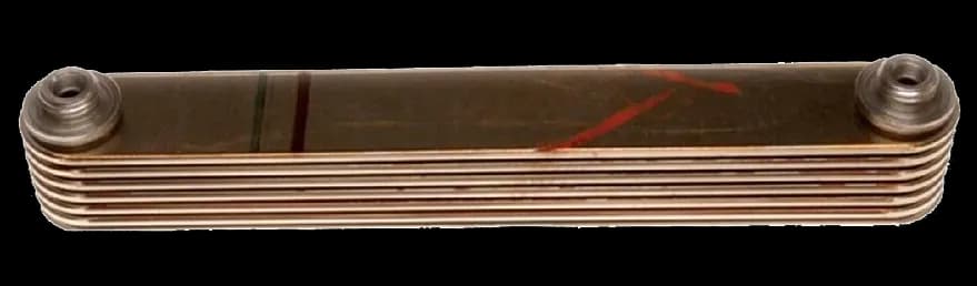 Plated engine cooler